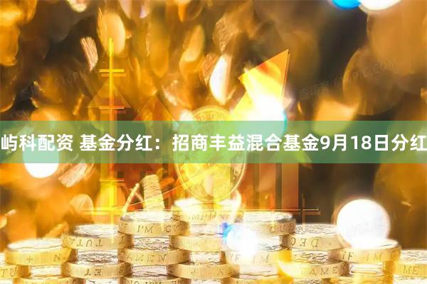 屿科配资 基金分红：招商丰益混合基金9月18日分红